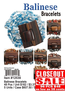 Balinese Bracelets Closeout